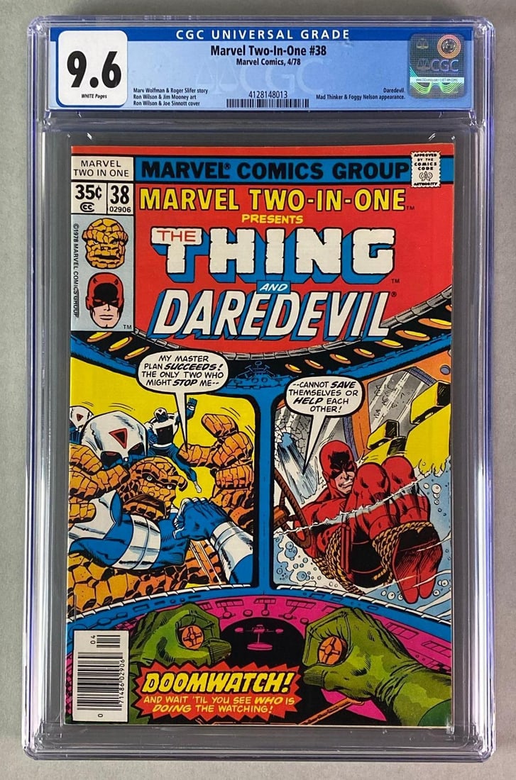 CGC Graded Marvel Comics Marvel Two-In-One No. 38 (1 of 7)