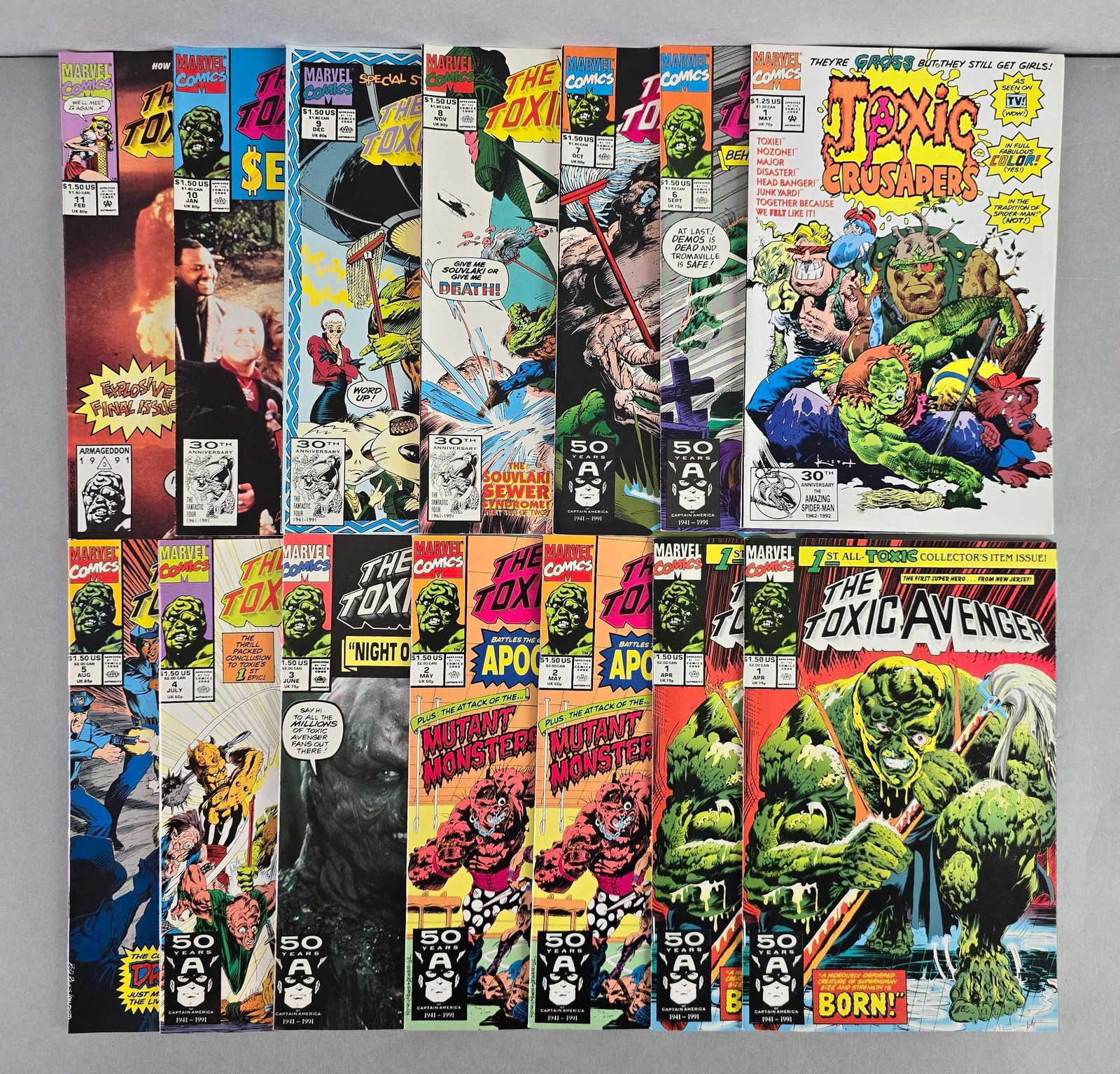 Group of 14 Marvel The Toxic Avenger Comic Books (1 of 3)