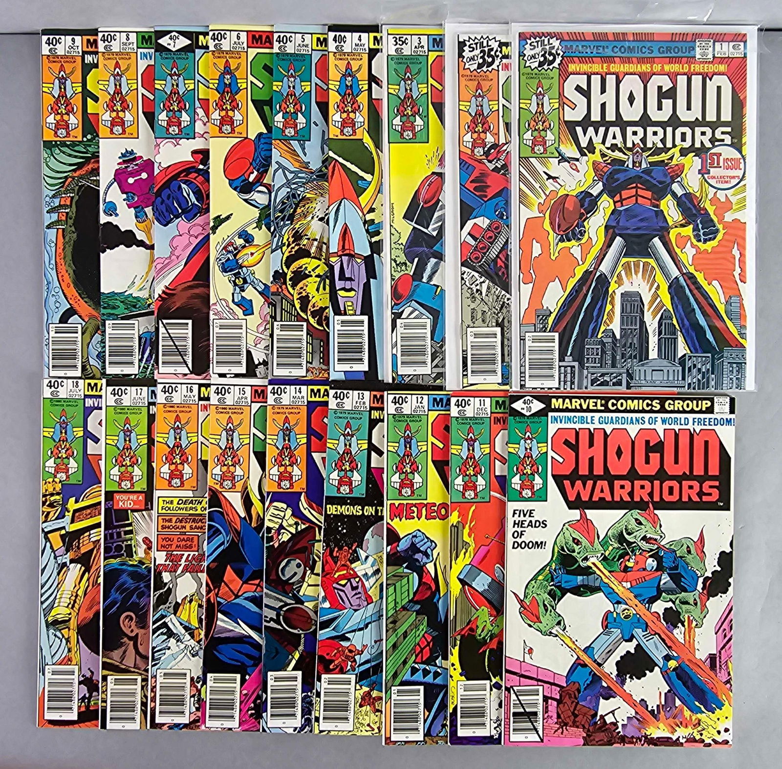 Group of 18 Marvel Shogun Warriors Comic Books (1 of 3)