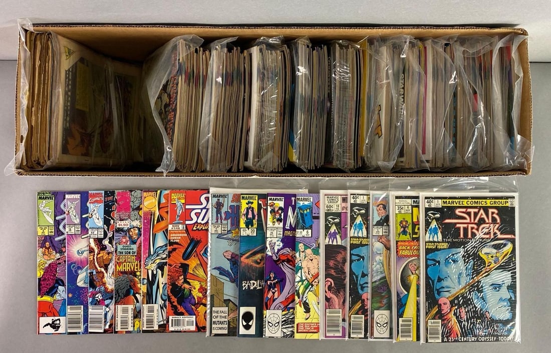 Long Box of Approx 220+ Marvel Comic Books (1 of 3)