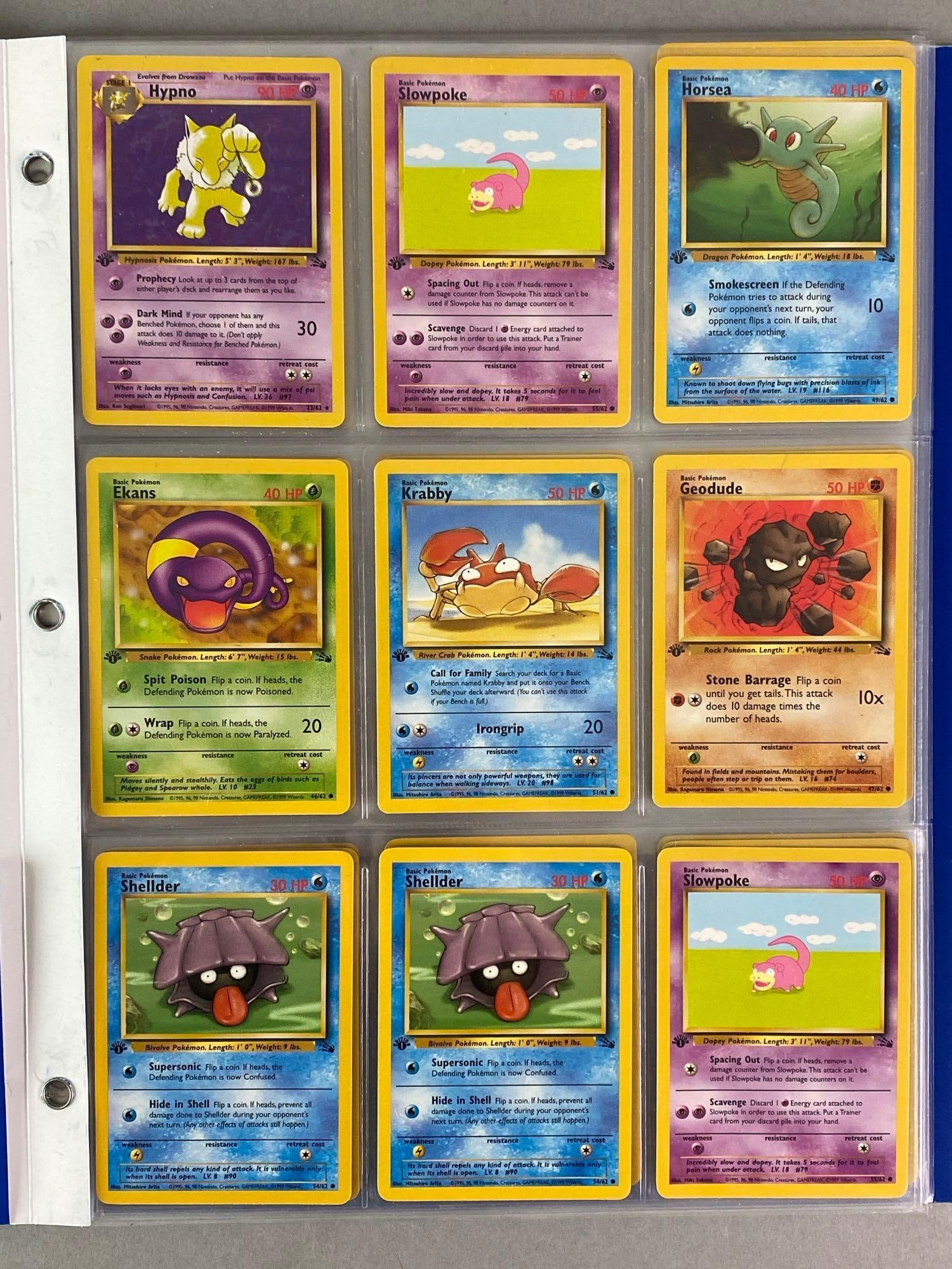 Folder of 1999 Pokemon Cards (1 of 7)