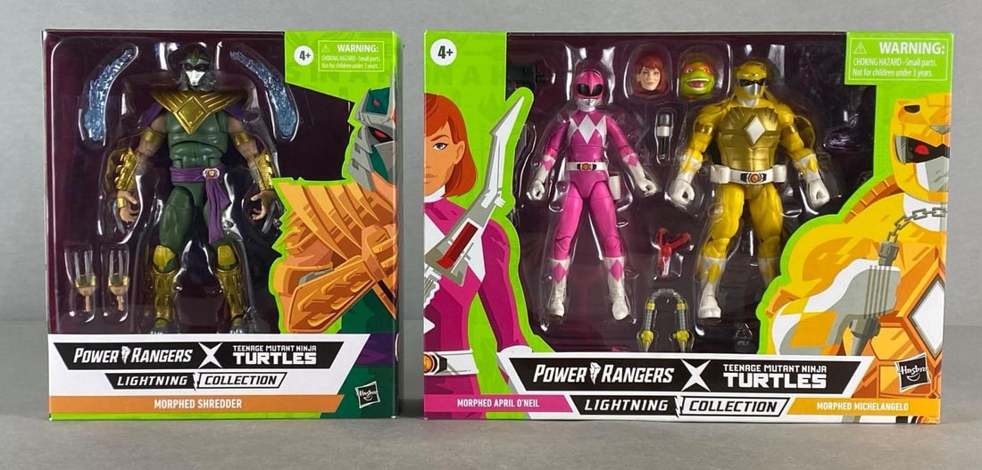 Group of 2 Hasbro Power Rangers TMNT Lightning Collection Action Figures (1 of 5)