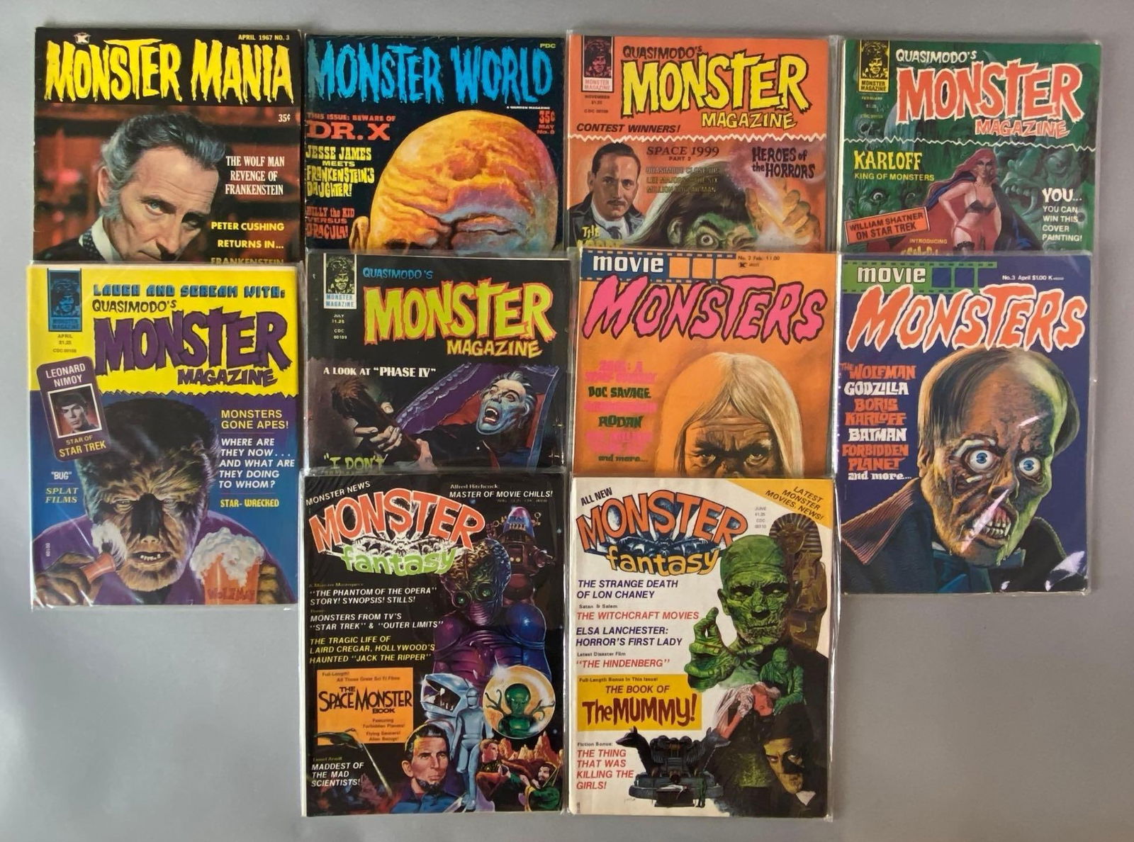 Group of 10 Assorted Monster Magazines (1 of 4)