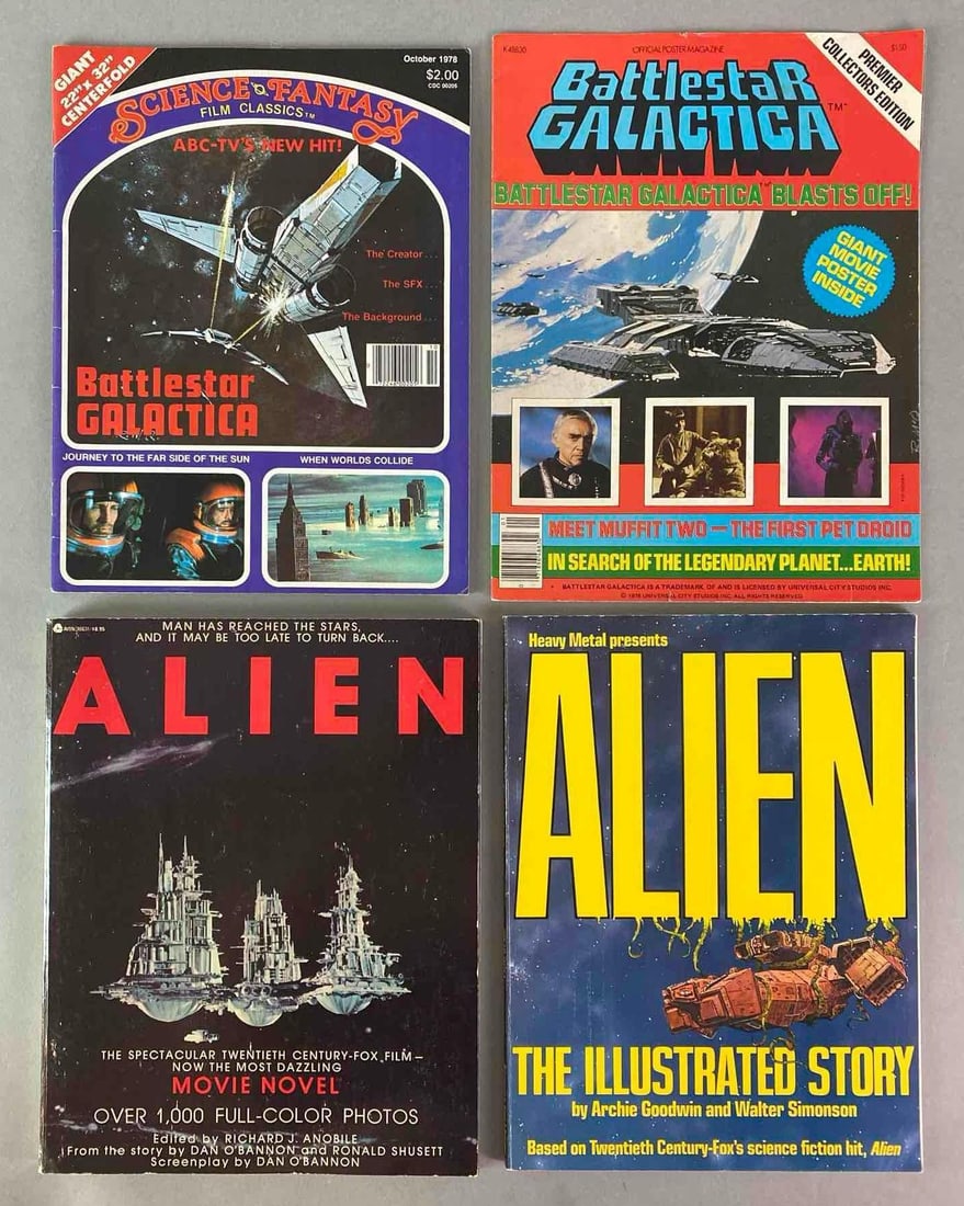 Group of 4 Sci-Fi Books and Magazines (1 of 4)