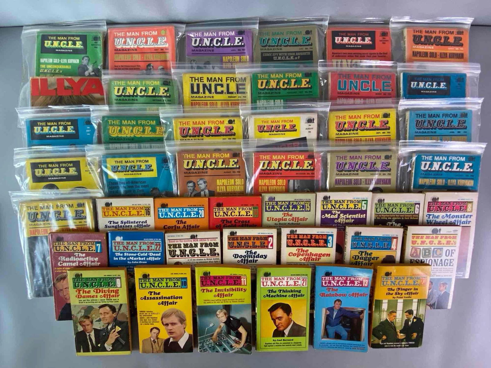Group of 40+ The Man From U.N.C.L.E. Magazines and Books (1 of 3)
