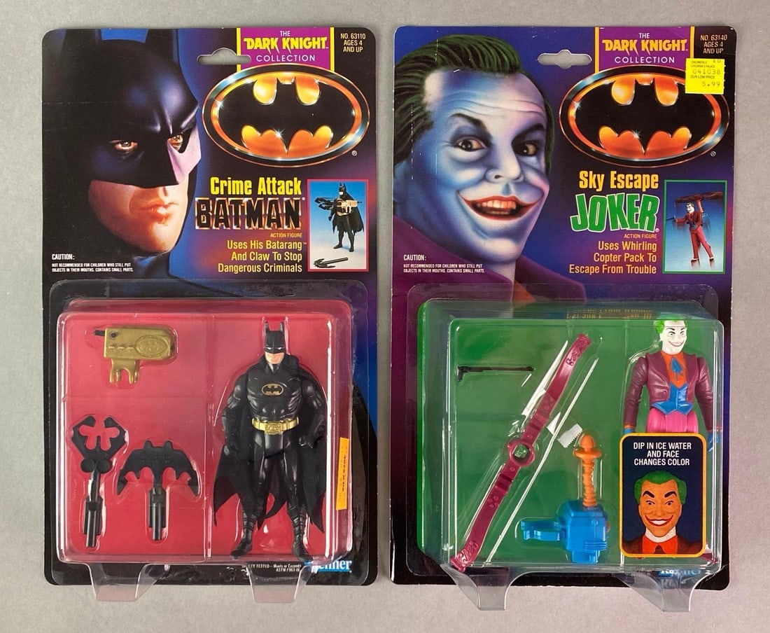 Group of 2 1990 Kenner Batman Dark Knight Collection Action Figures (1 of 4)