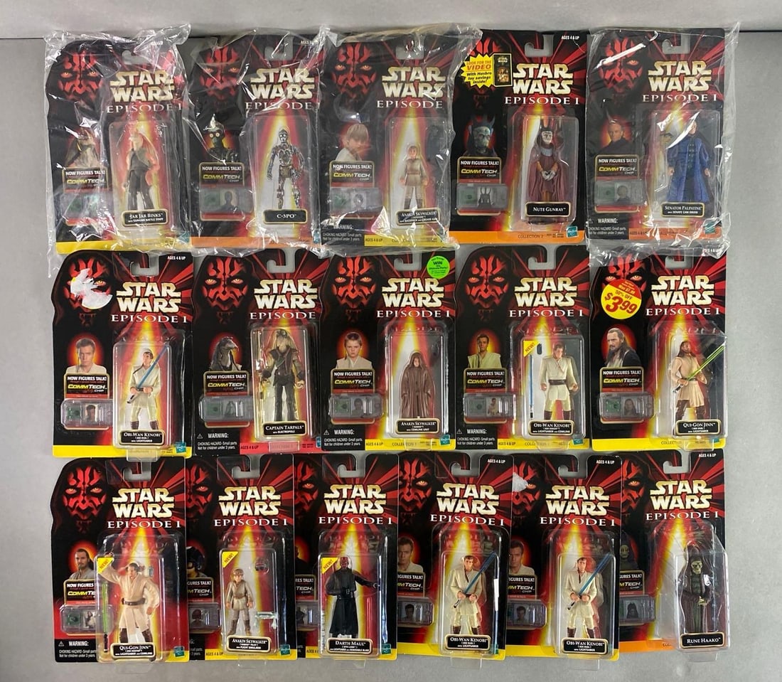 Group of 16 Hasbro Star Wars Episode 1 Action Figures (1 of 3)
