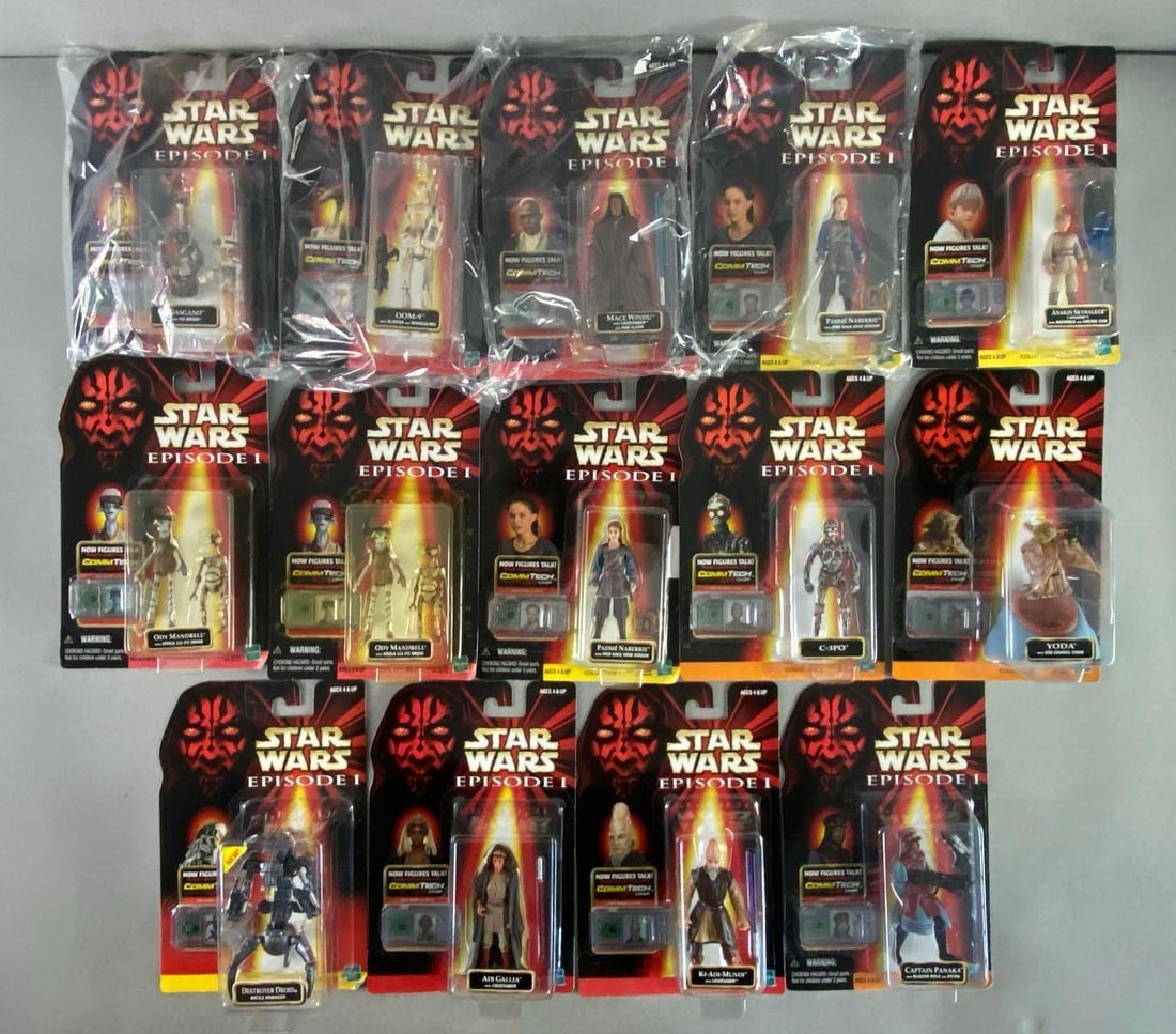 Group of 14 Hasbro Star Wars Episode 1 Action Figures (1 of 3)