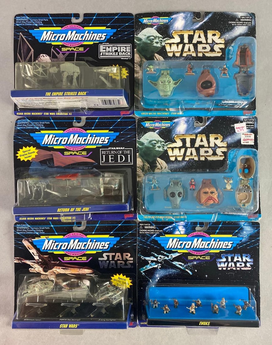Group of 6 Micro Machines Star Wars Figures and Vehicles (1 of 3)