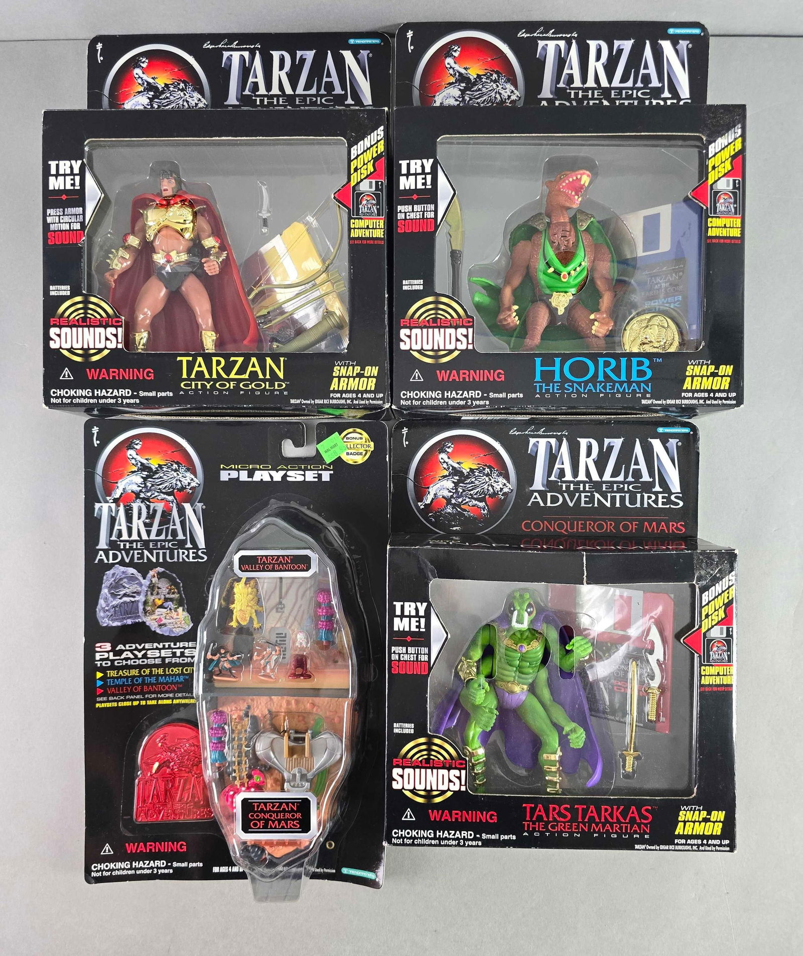 Group of 4 Trendmasters Tarzan The Epic Adventures Action Figures (1 of 3)