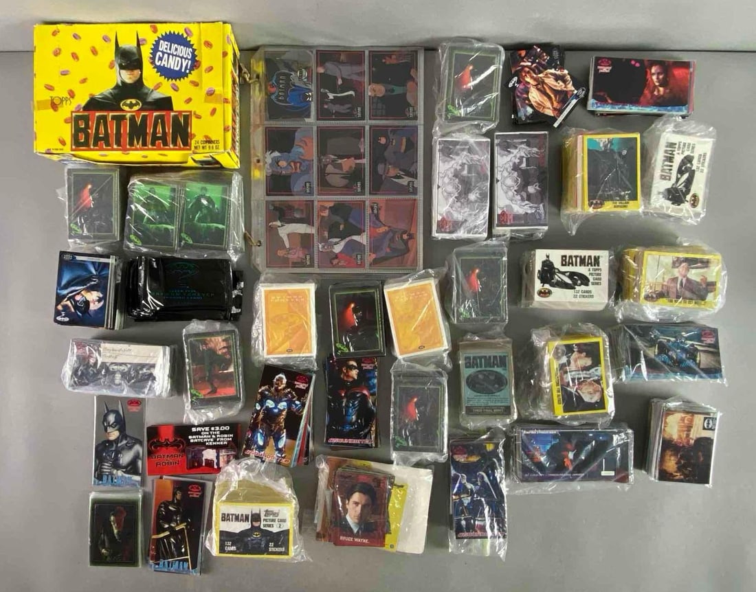 Large Group of Assorted Batman Movie Trading Cards (1 of 3)