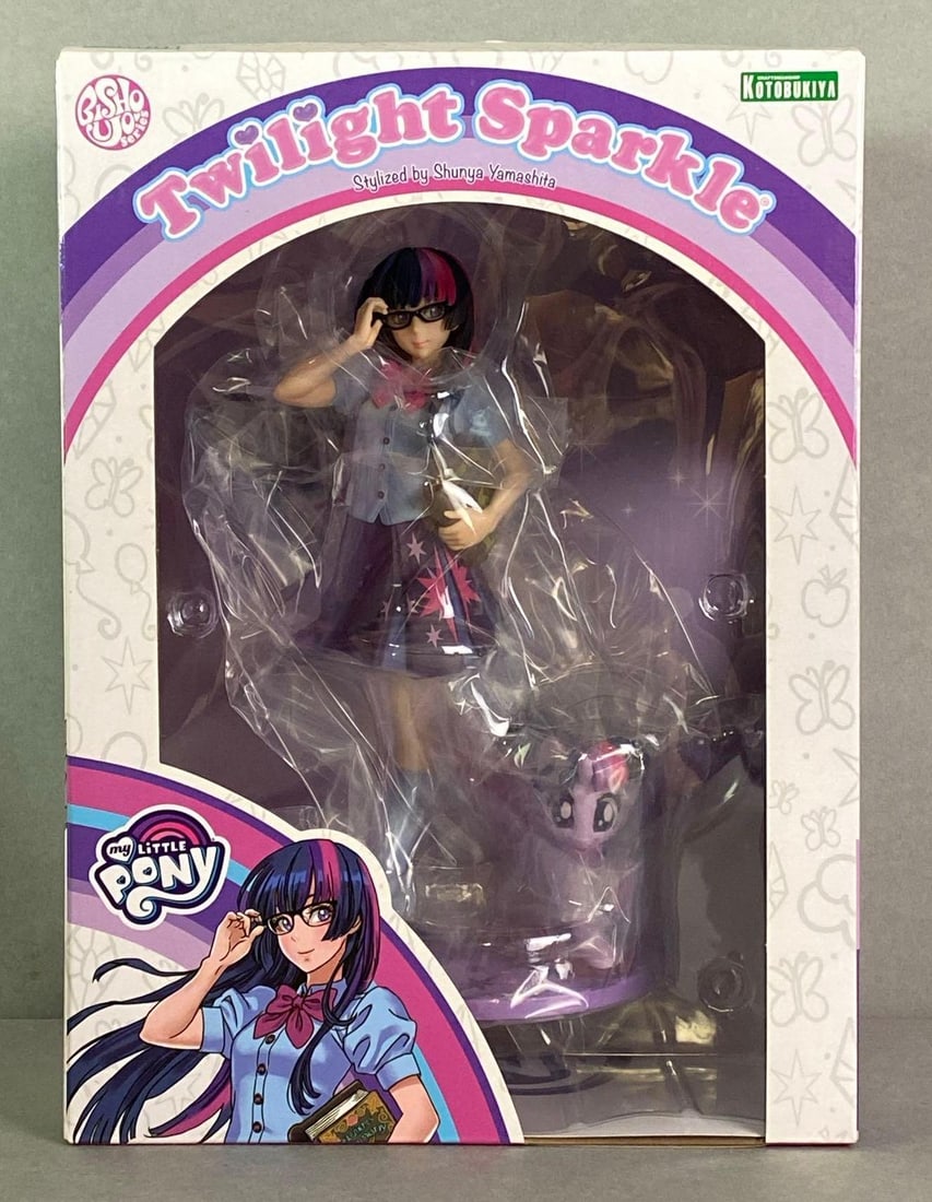 My Little Pony Shunya Yamashita Styled Twilight Sparkle Statue: 2019, Hasbro, Kotobukiya, Bishoujo Series, In original box, Box measures 11 x 8 x 5 3/4 inches.