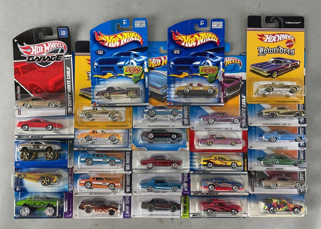 Group of 25+ Mattel Hot Wheels Chevy Monte Carlo Die-Cast Cars (1 of 4)