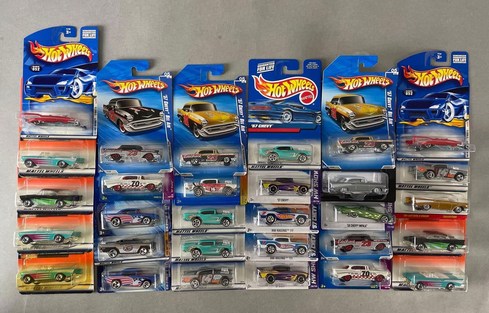 Group of 30 Hot Wheels / Matchbox 1957-59 Chevy Die-Cast Cars: Includes belair, convertible, impala