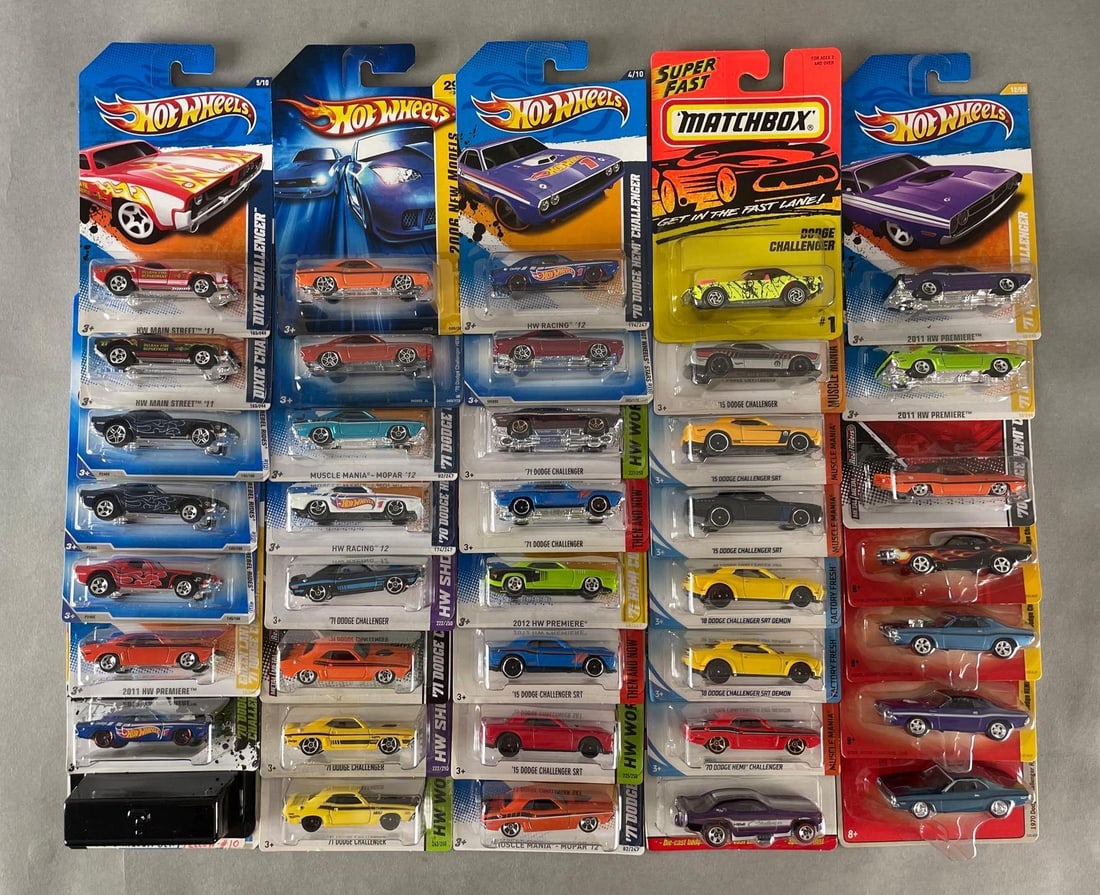 Group of 35+ Mattel Hot Wheels Dodge Challenger Die-Cast Cars (1 of 4)