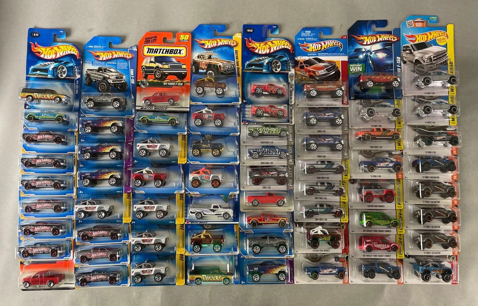 Group of 60+ Mattel Hot Wheels Ford Die-Cast Trucks (1 of 4)