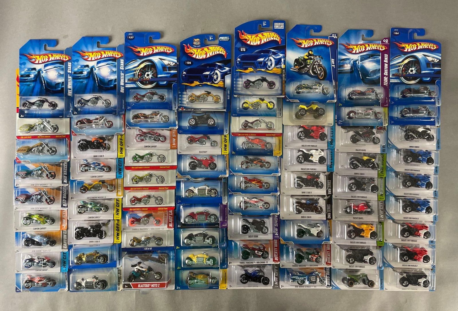 Group of 60+ Mattel Hot Wheels Die-Cast Motorcycles (1 of 4)