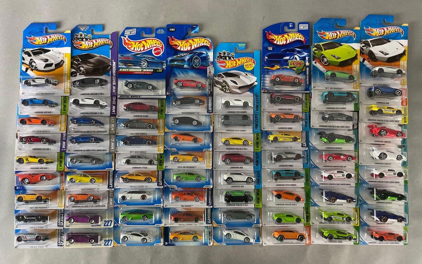 Group of 70 Mattel Hot Wheels Lamborghini Die-Cast Cars (1 of 4)