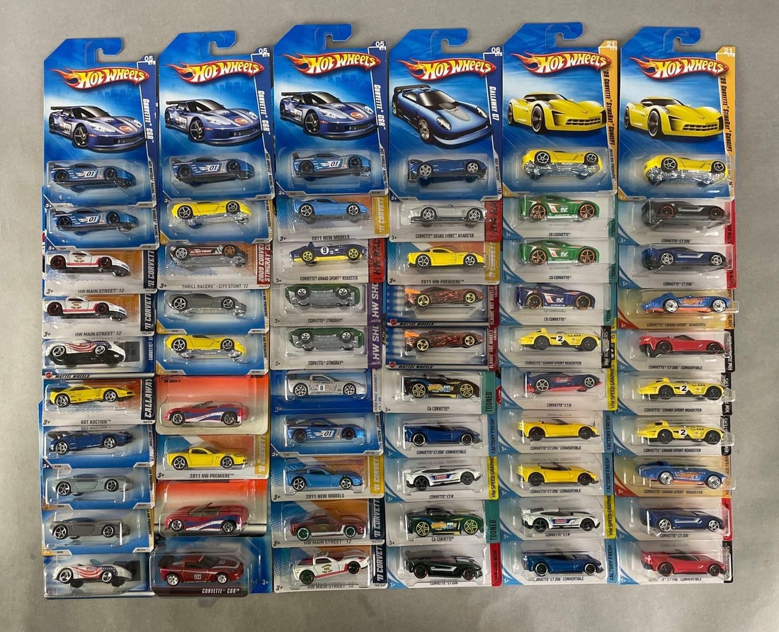 Group of 55+ Mattel Hot Wheels Corvette Die-Cast Cars (1 of 4)