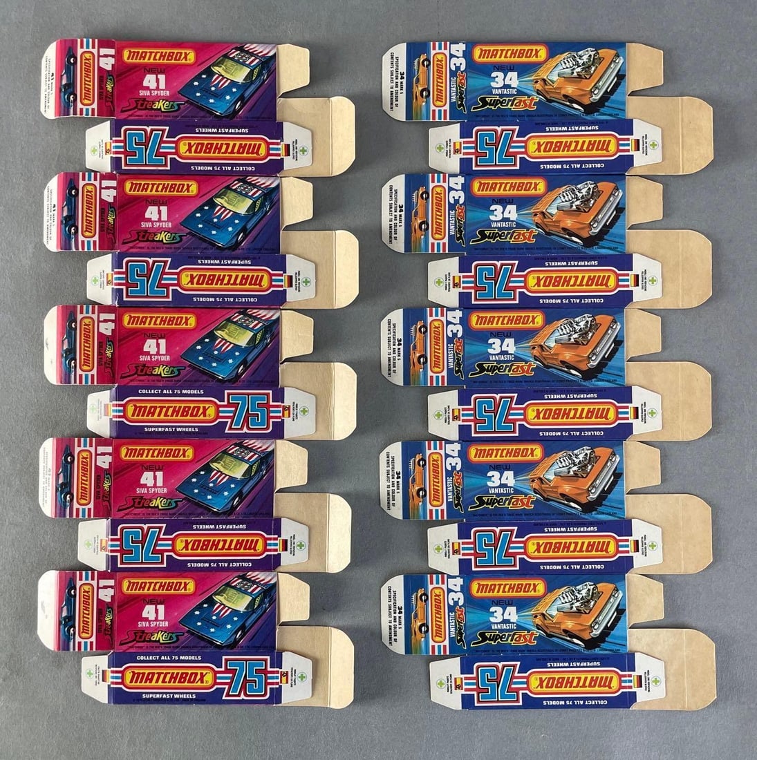 Group of 10 Matchbox J Type Boxes (1 of 2)