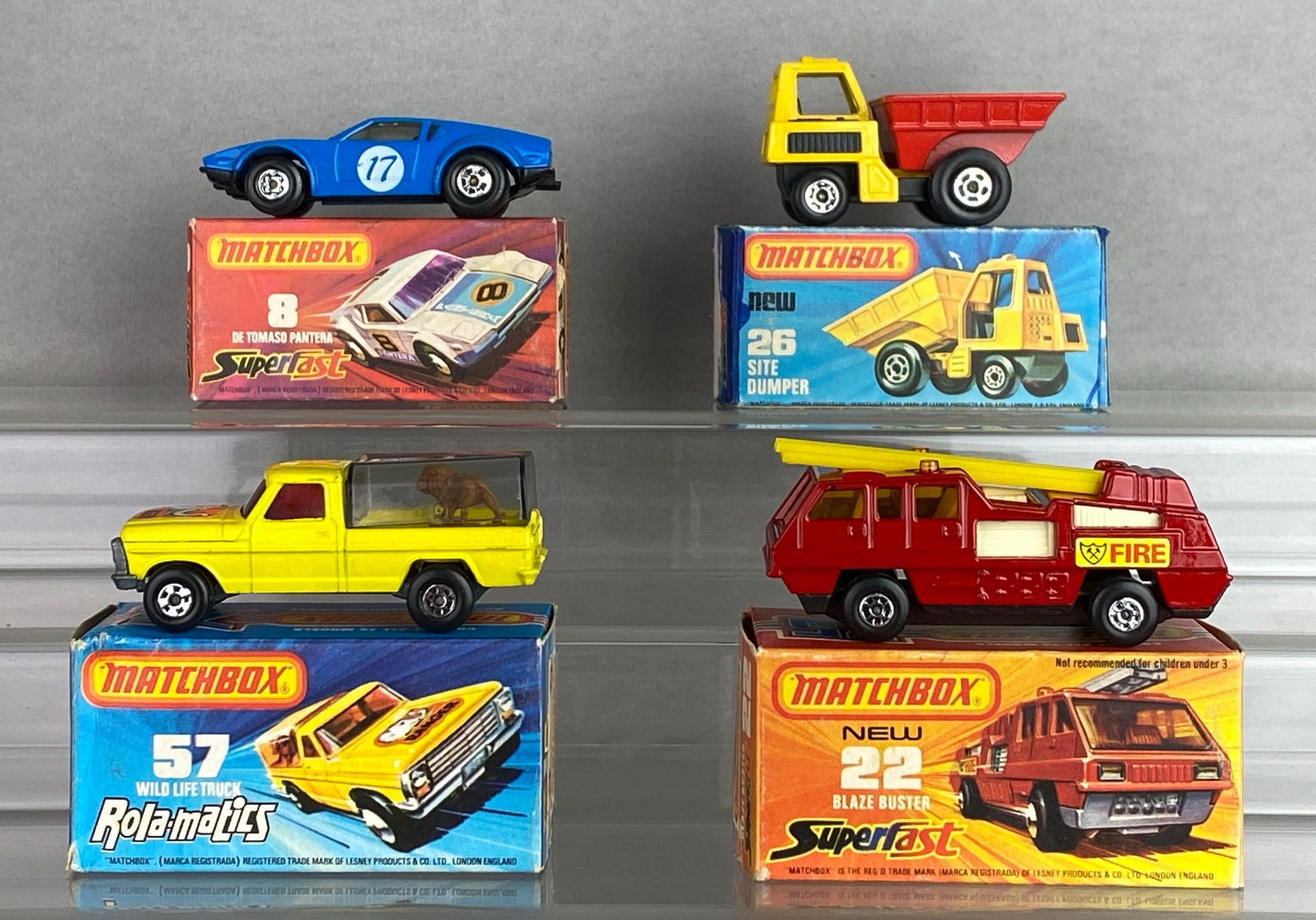 Group of 4 Matchbox No. 8, 22, 26 and 57 Die-Cast Vehicles (1 of 4)