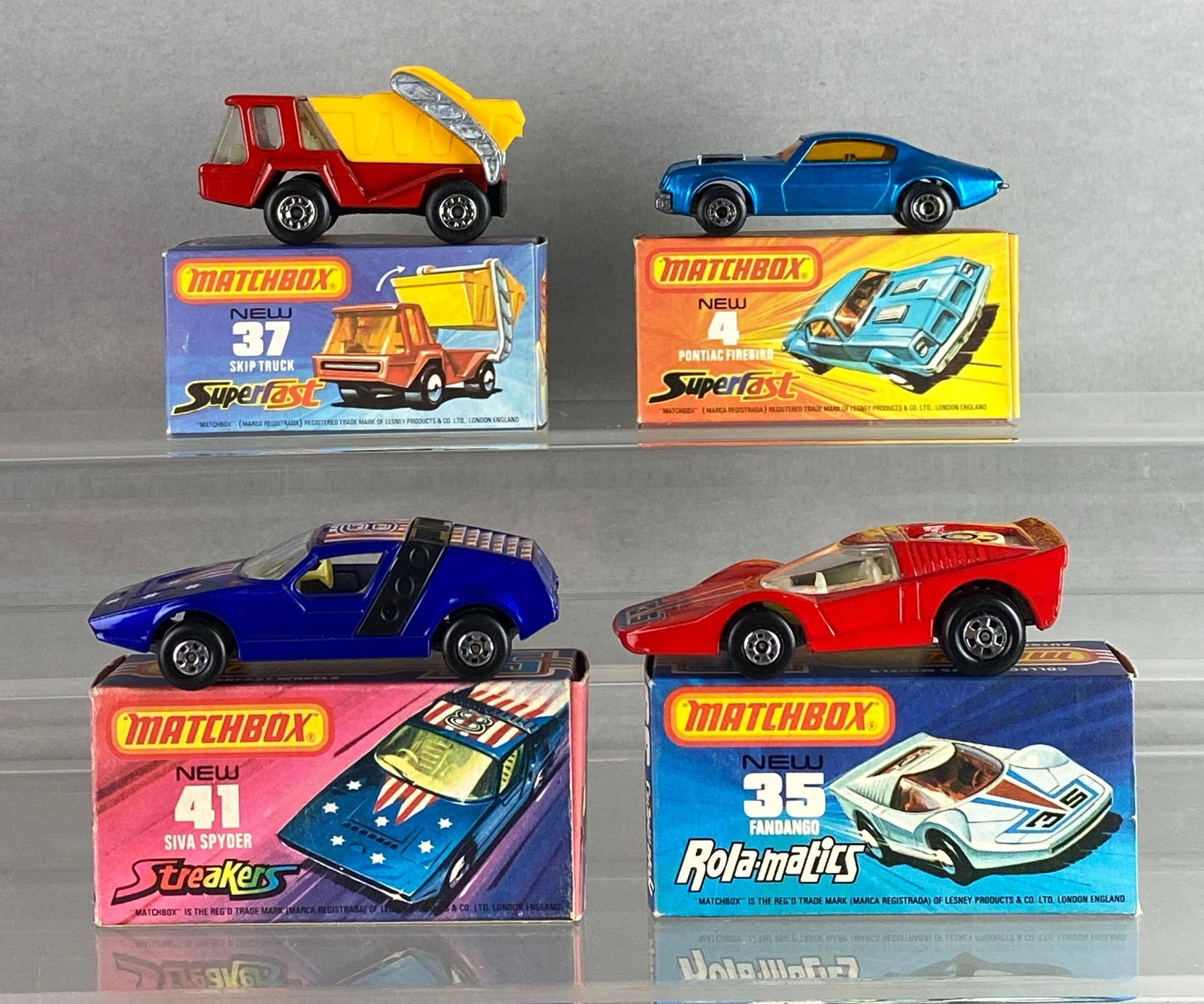 Group of 4 Matchbox No. 4, 35, 37 and 41 Die-Cast Vehicles (1 of 4)