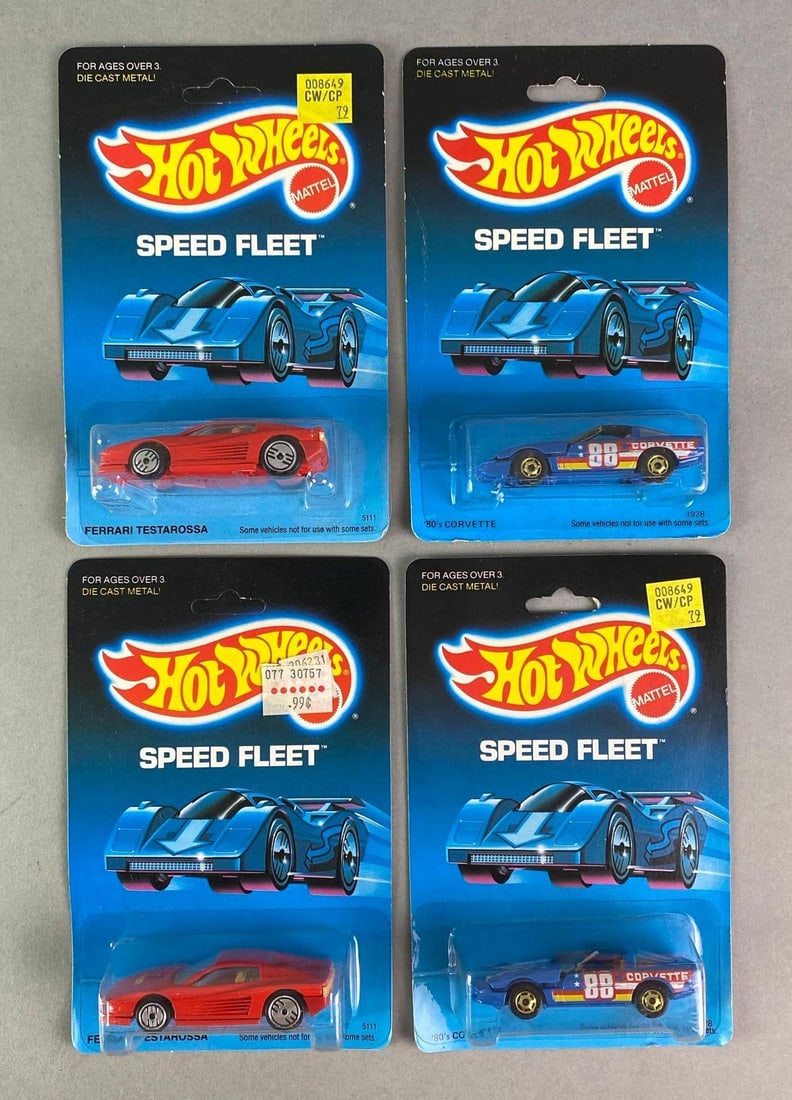 Group of 4 Hot Wheels Speed Fleet Die-Cast Vehicles (1 of 2)