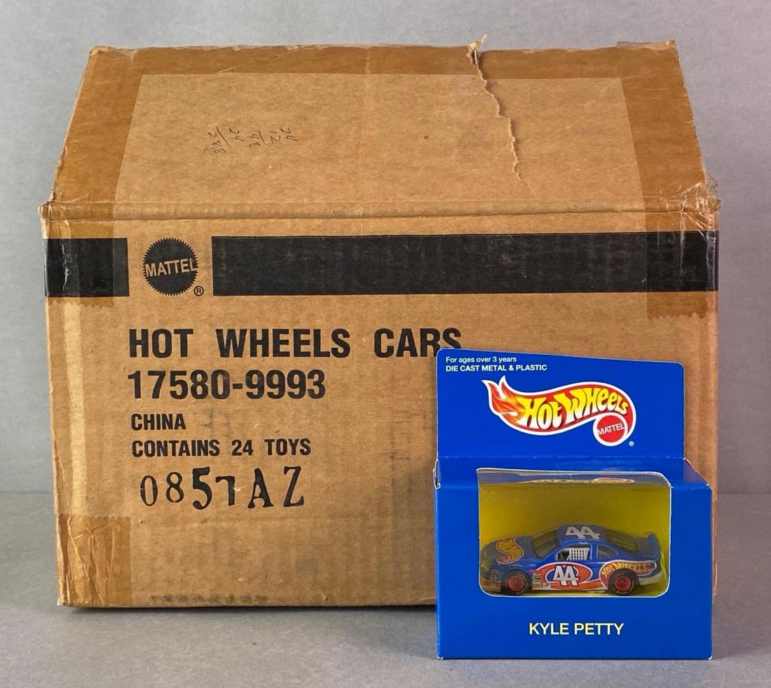 Partial Factory Box of Hot Wheels Kyle Petty Die-Cast Vehicles (1 of 5)