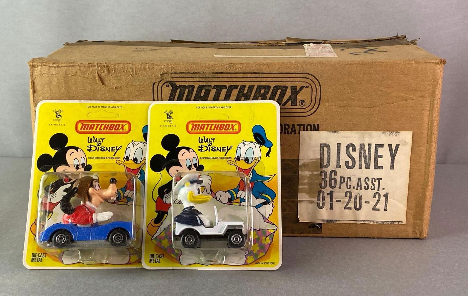Partial Factory Box of Matchbox Disney Die-Cast Vehicles (1 of 5)