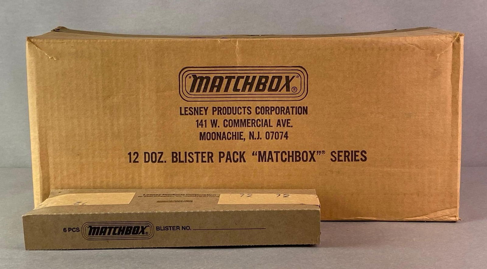 Factory Box of Matchbox Cardboard Blister Packs (1 of 3)