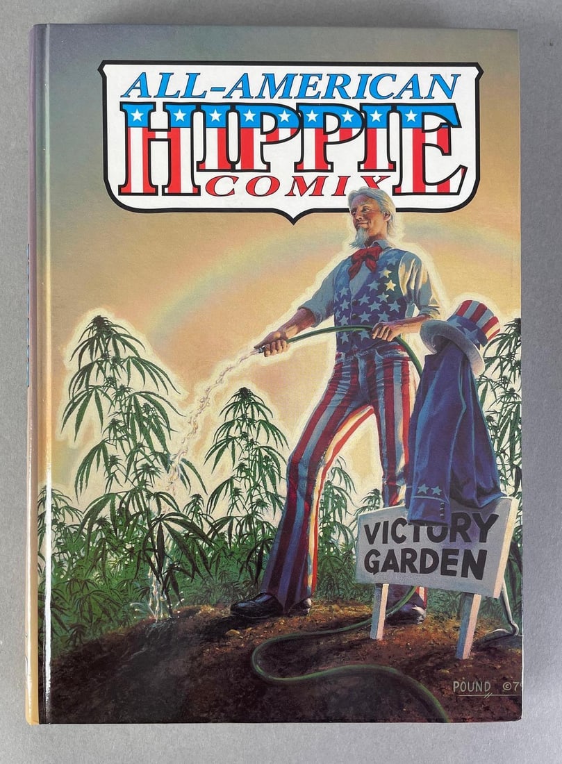 Timothy Leary Signed All-American Hippie Comix Hardcover Book (1 of 3)