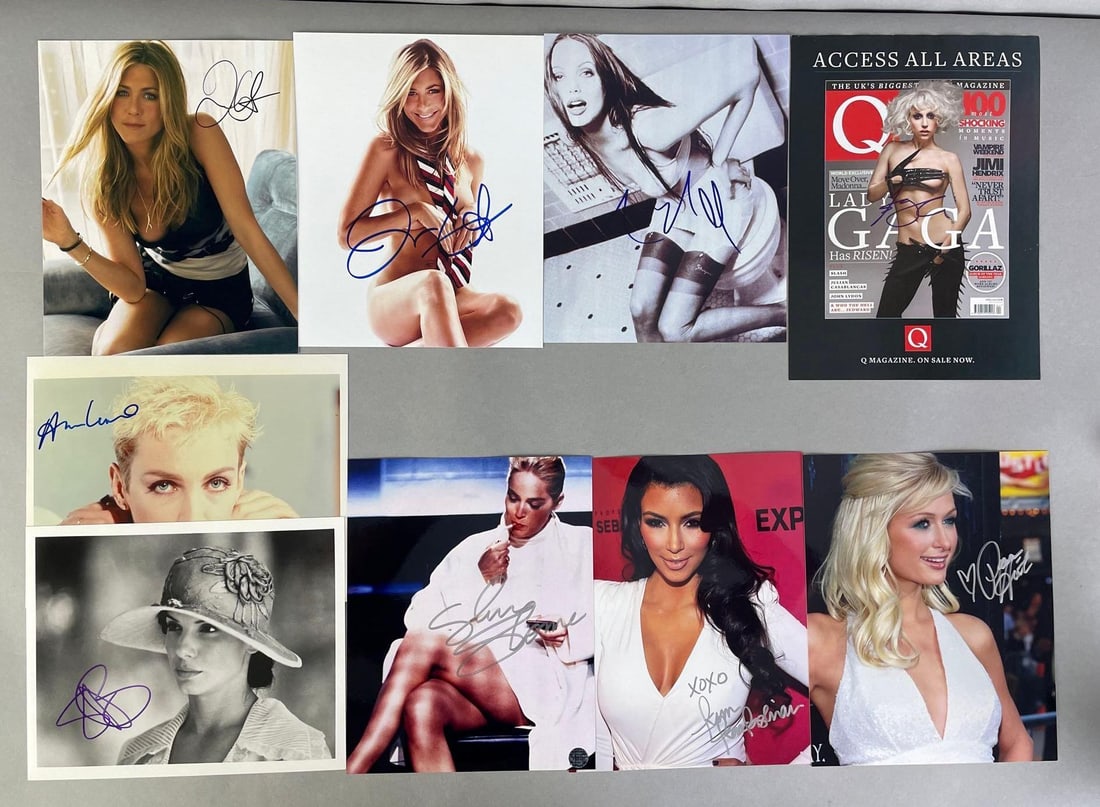 Group of 9 Signed Female Celebrity Photos (1 of 4)