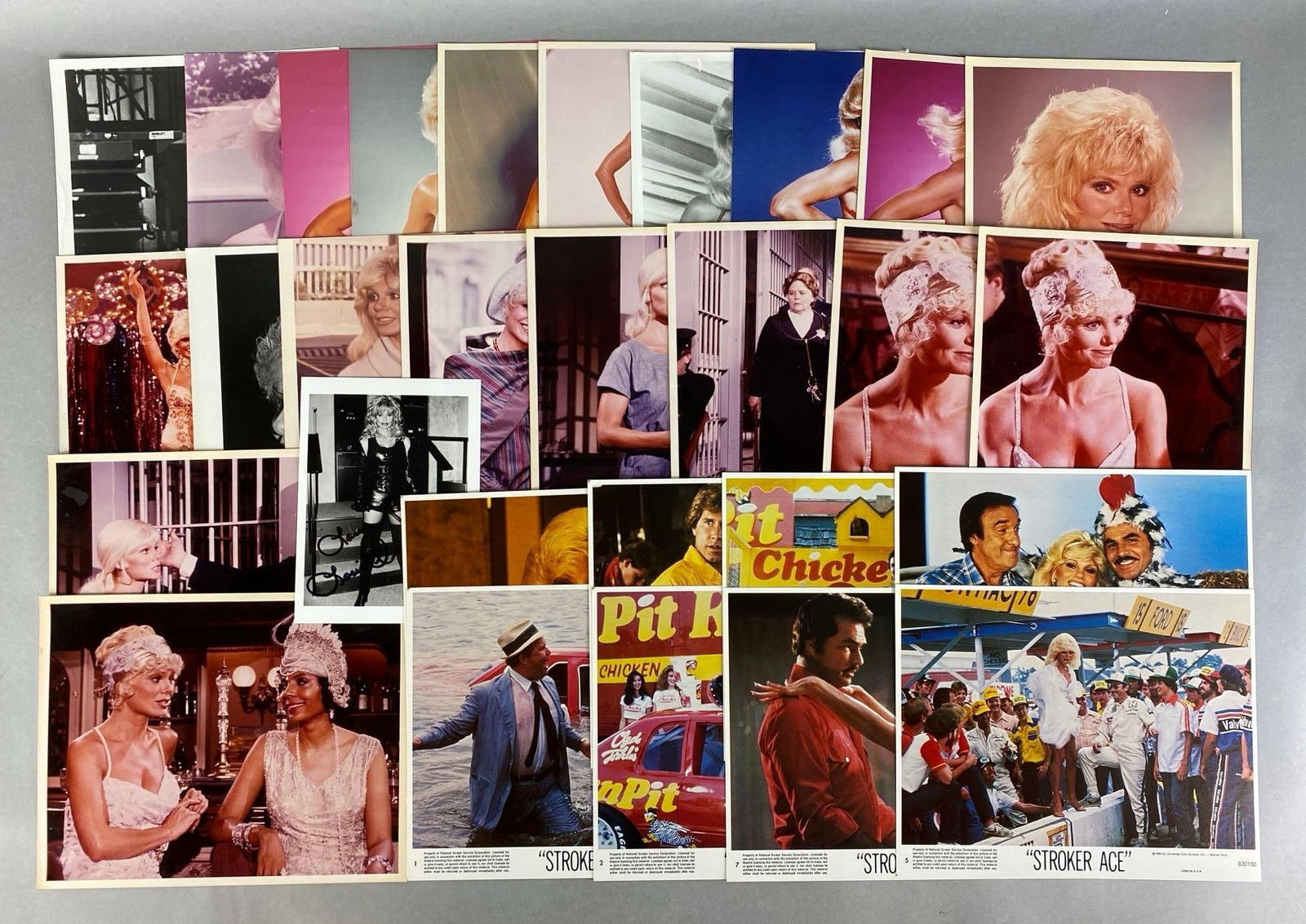 Group of 20+ Loni Anderson Photos and Stroker Ace Stills: each measure 8 x 10 inches