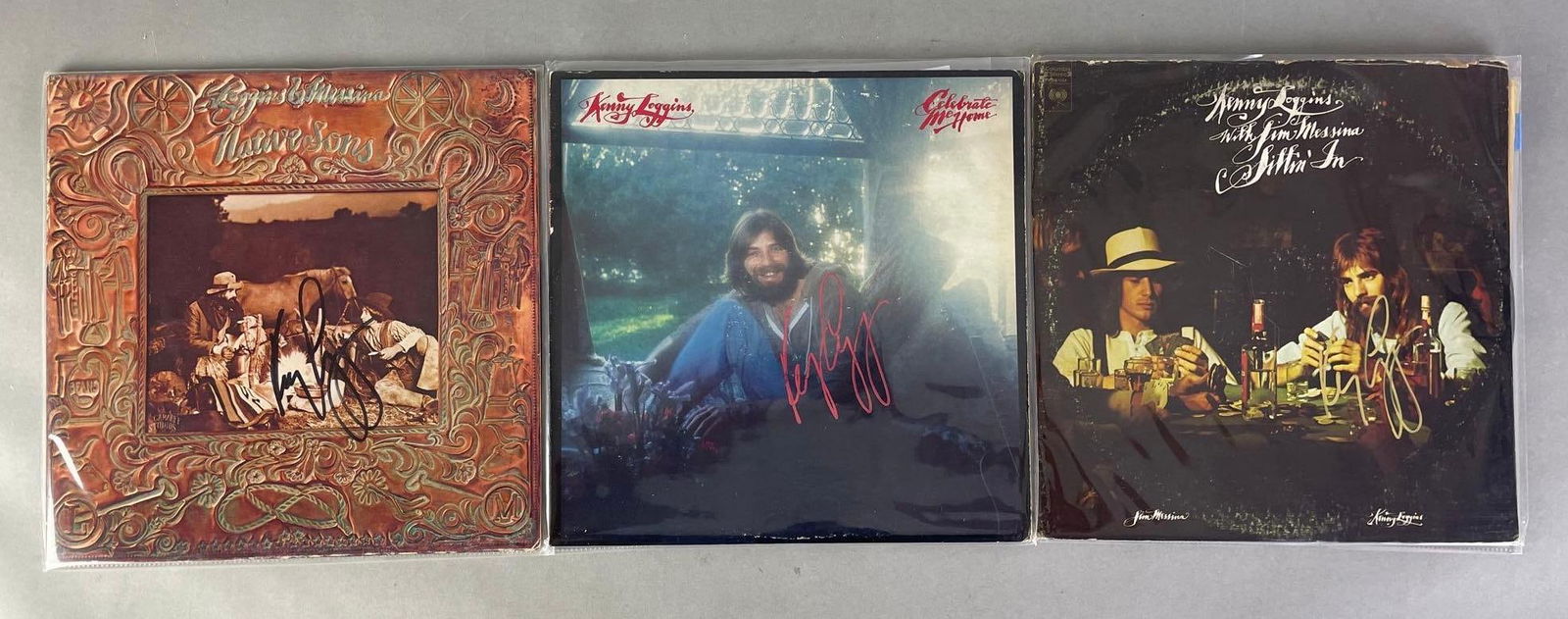 Group of 3 Signed Kenny Loggins Vinyl Record with LOA (1 of 5)
