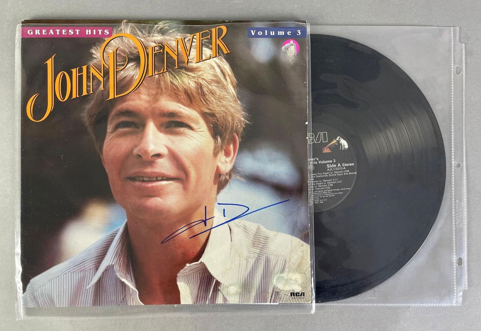 Signed John Denver Vinyl Record with LOA (1 of 3)