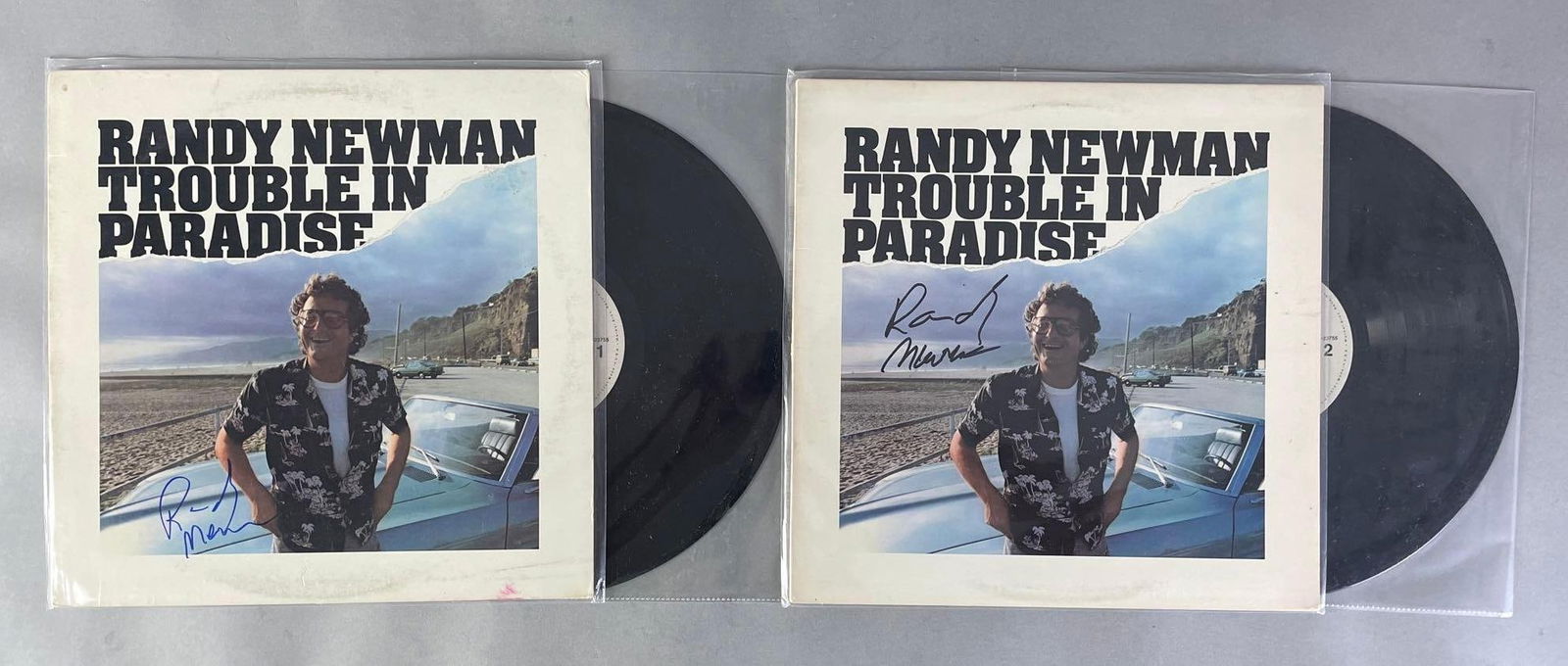 Group of 2 Signed Randy Newman Vinyl Records with LOA (1 of 3)