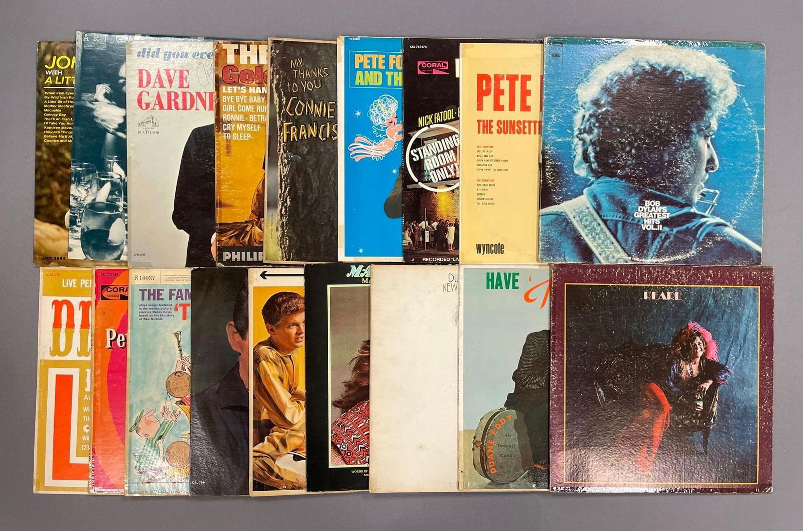 Group of 50+ Vintage Vinyl Records Including Bob Dylan and More: Includes Janis Joplin, Elton John, Al green, and more