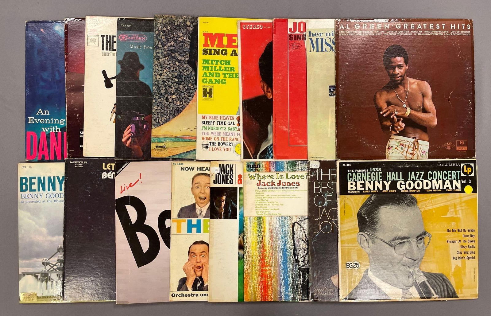 Group of 45+ Vintage Vinyl Records Including Benny Goodman and More (1 of 4)