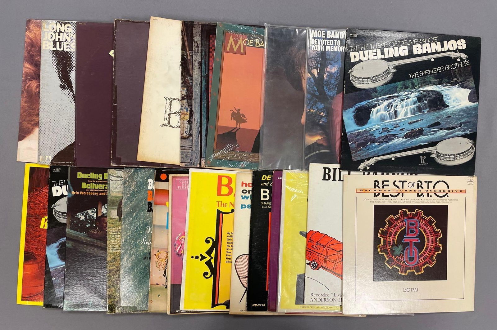 Group of 70+ Vintage Vinyl Records Including Banjos and More: Includes BTO, Joan Baez, the band, and more