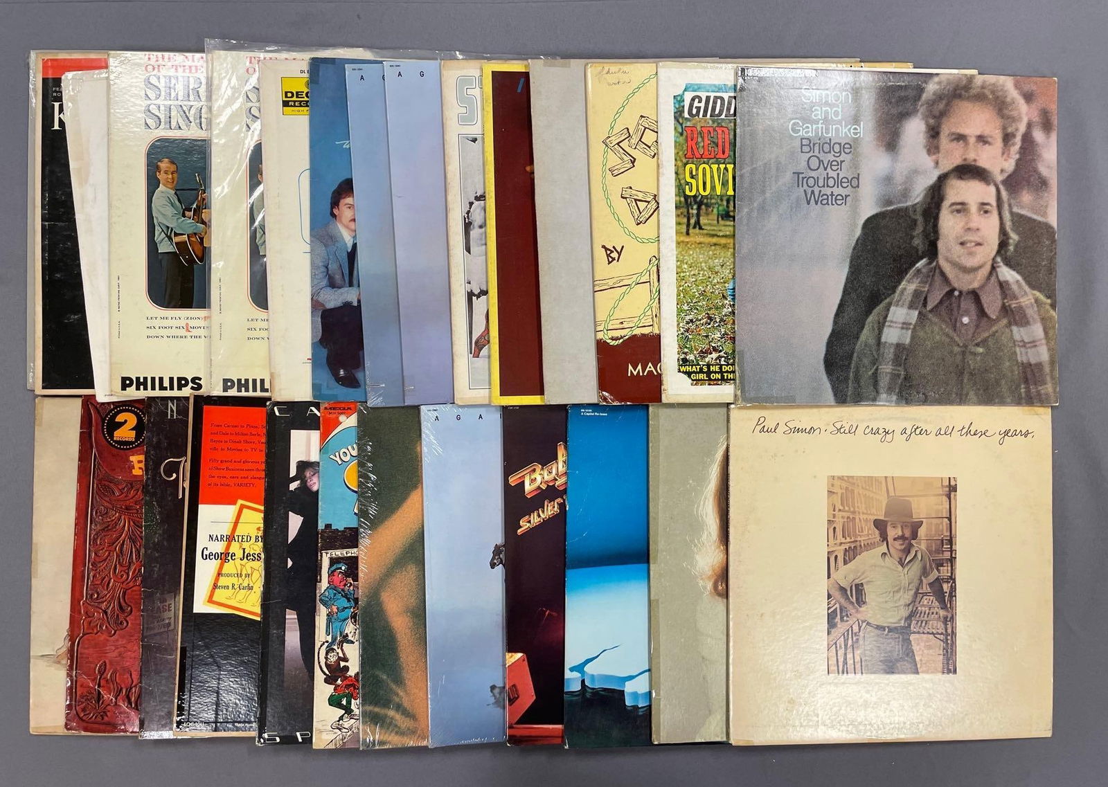 Group of 60+ Vintage Vinyl Records Including Simon and Garfunkel and More (1 of 4)