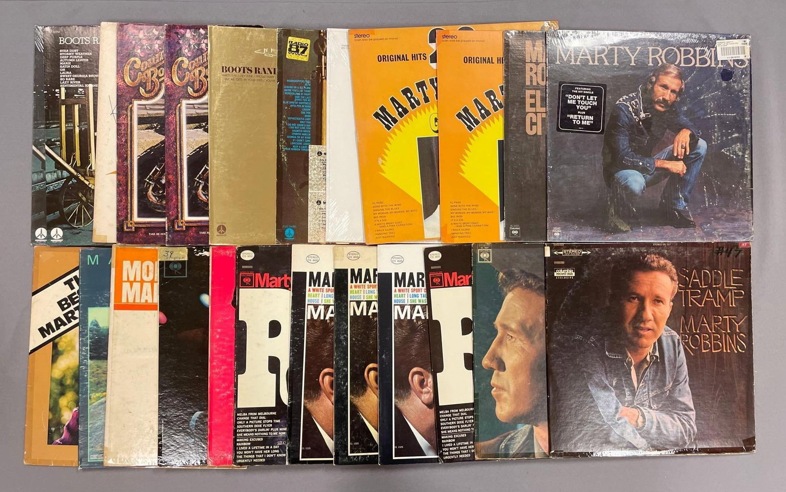 Group of 60+ Vintage Vinyl Records Including Marty Robbins and Boots Randolph: Group of 60+ Vintage Vinyl Records Including Marty Robbins and Boots Randolph