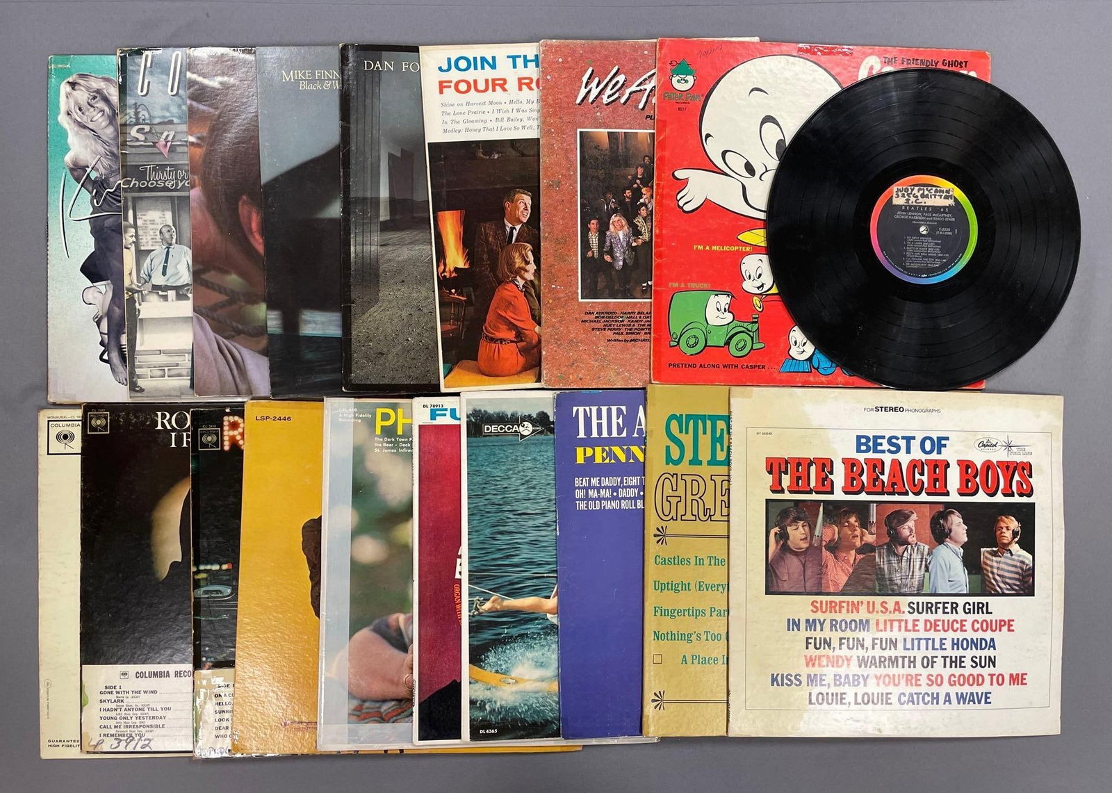 Group of 60+ Vintage Vinyl Records Including The Beatles and More (1 of 4)