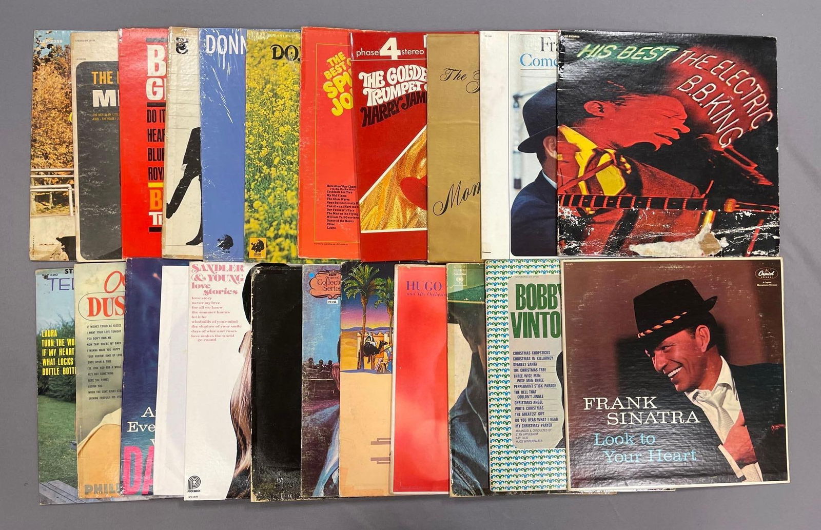 Group of 60+ Vintage Vinyl Records Including Frank Sinatra and More (1 of 4)