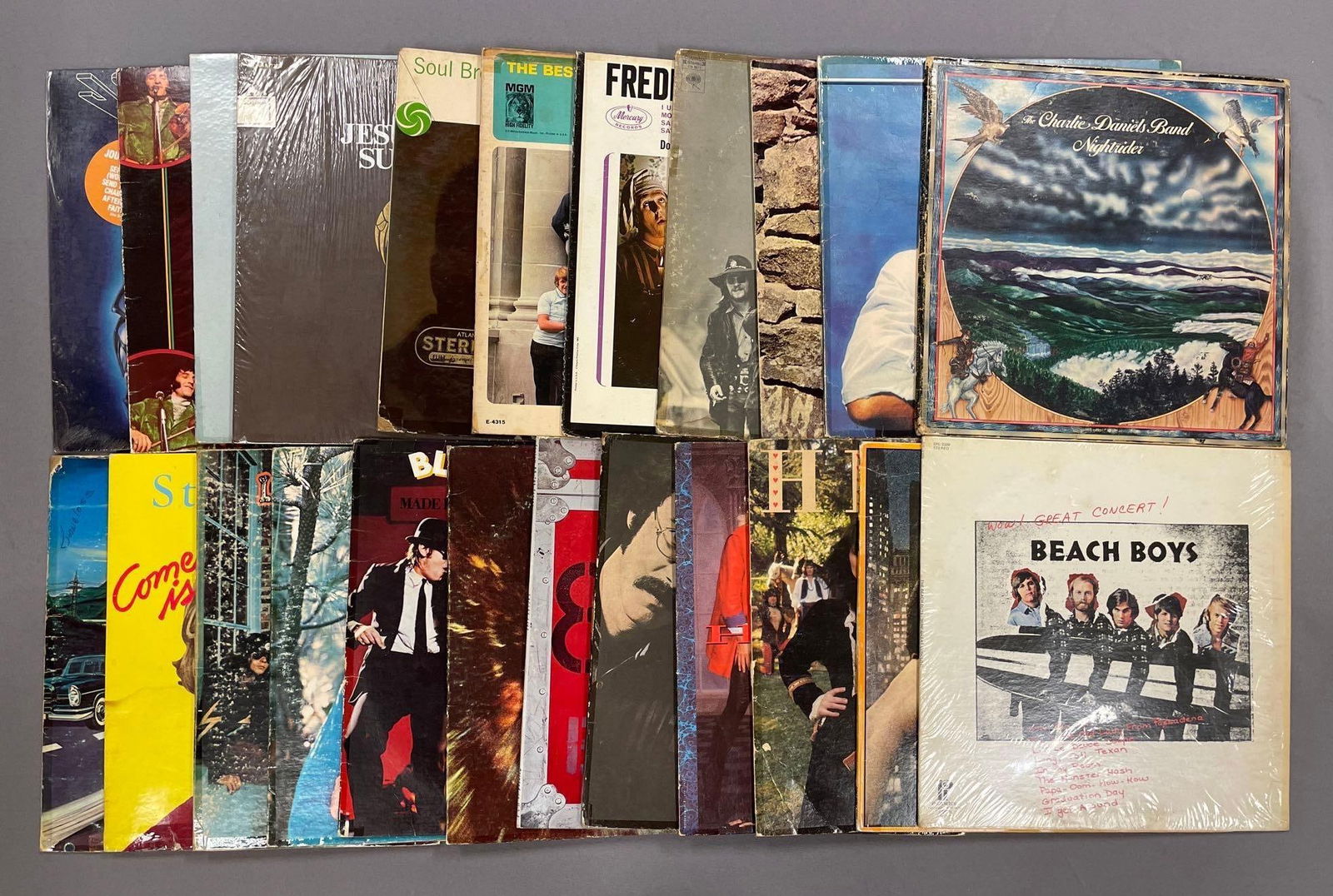 Group of 60+ Vintage Vinyl Records Including Lynyrd Skynyrd and More (1 of 4)