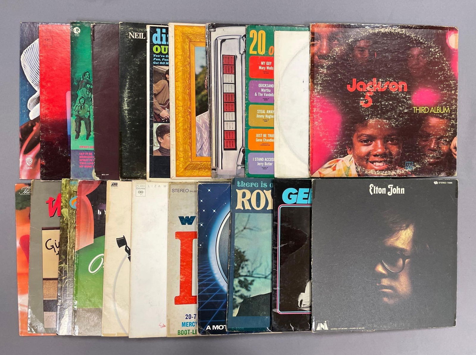 Group of 60+ Vintage Vinyl Records Including Elton John and More (1 of 4)