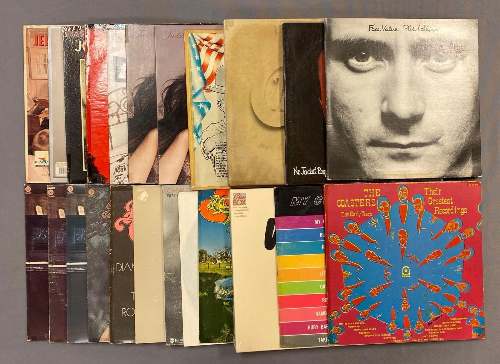 Group of 70+ Vintage Vinyl Records Including Phil Collin’s and More (1 of 4)