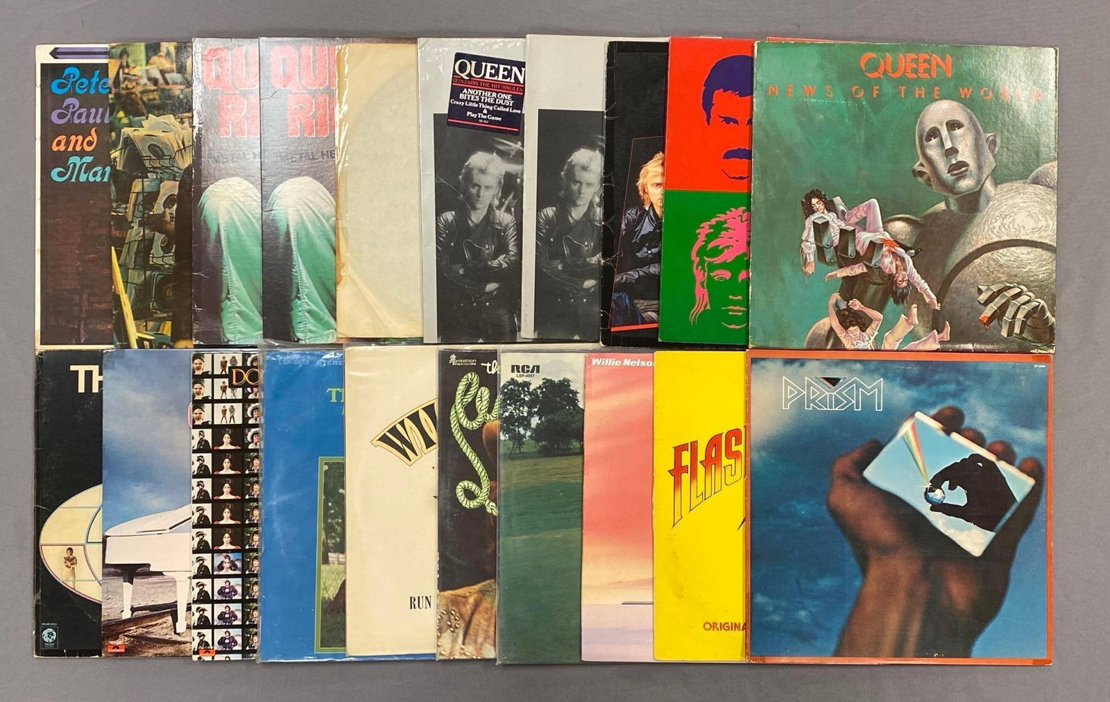 Group of 60+ Vintage Vinyl Records Including Queen, Willie Nelson, and More (1 of 4)