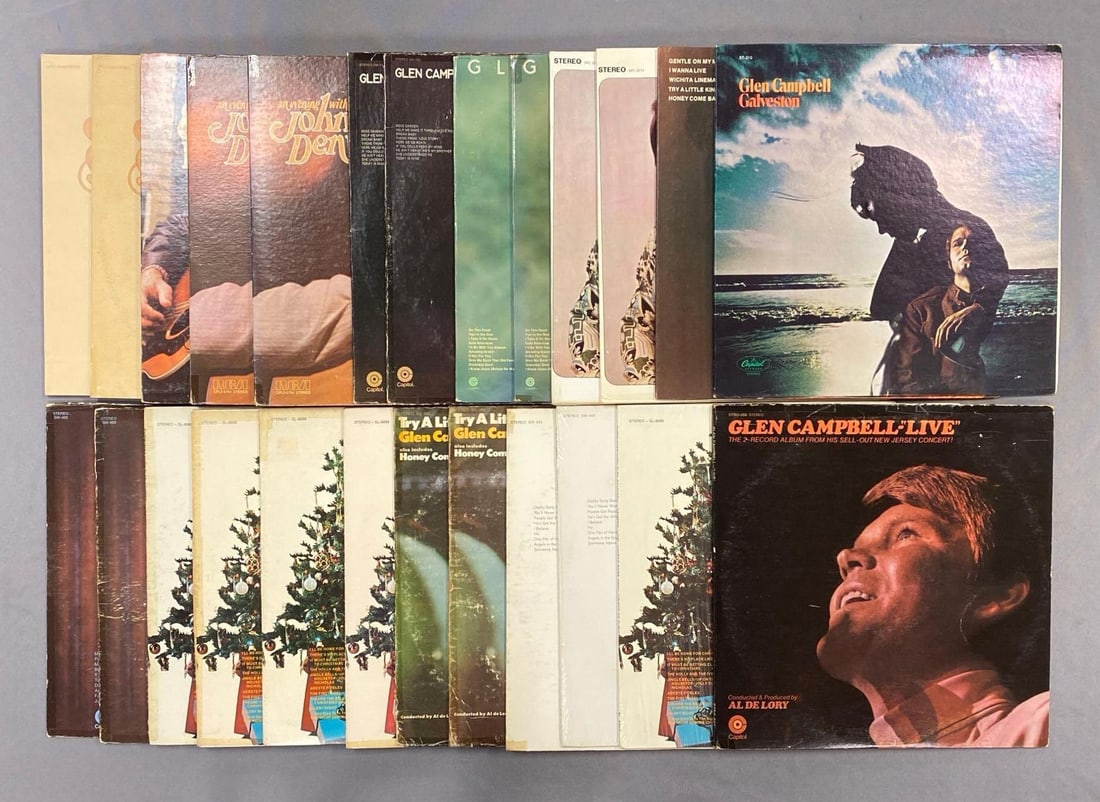 Group of 70+ Vintage Vinyl Records Including John Denver (1 of 4)