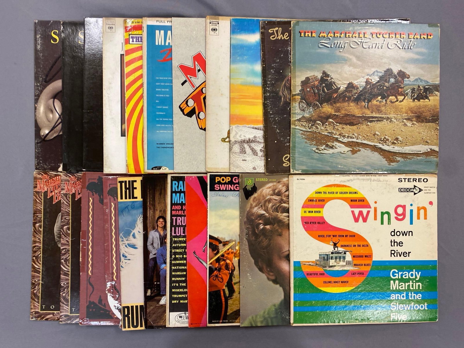 Group of 60+ Vintage Vinyl Records Including The Marshall Tucker Band, Steve Martin and More: Includes long hard ride, in a beautiful day, deadly beloved! And more