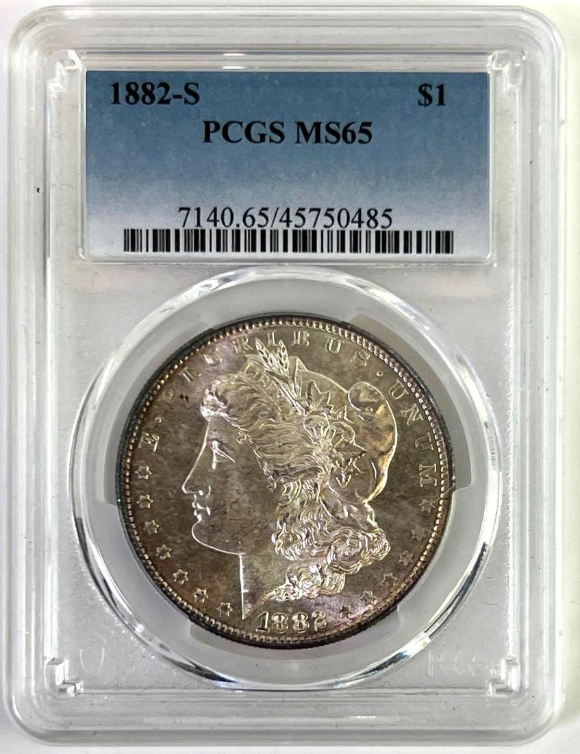 1882 S US Morgan Silver Dollar PCGS MS65 (1 of 2)